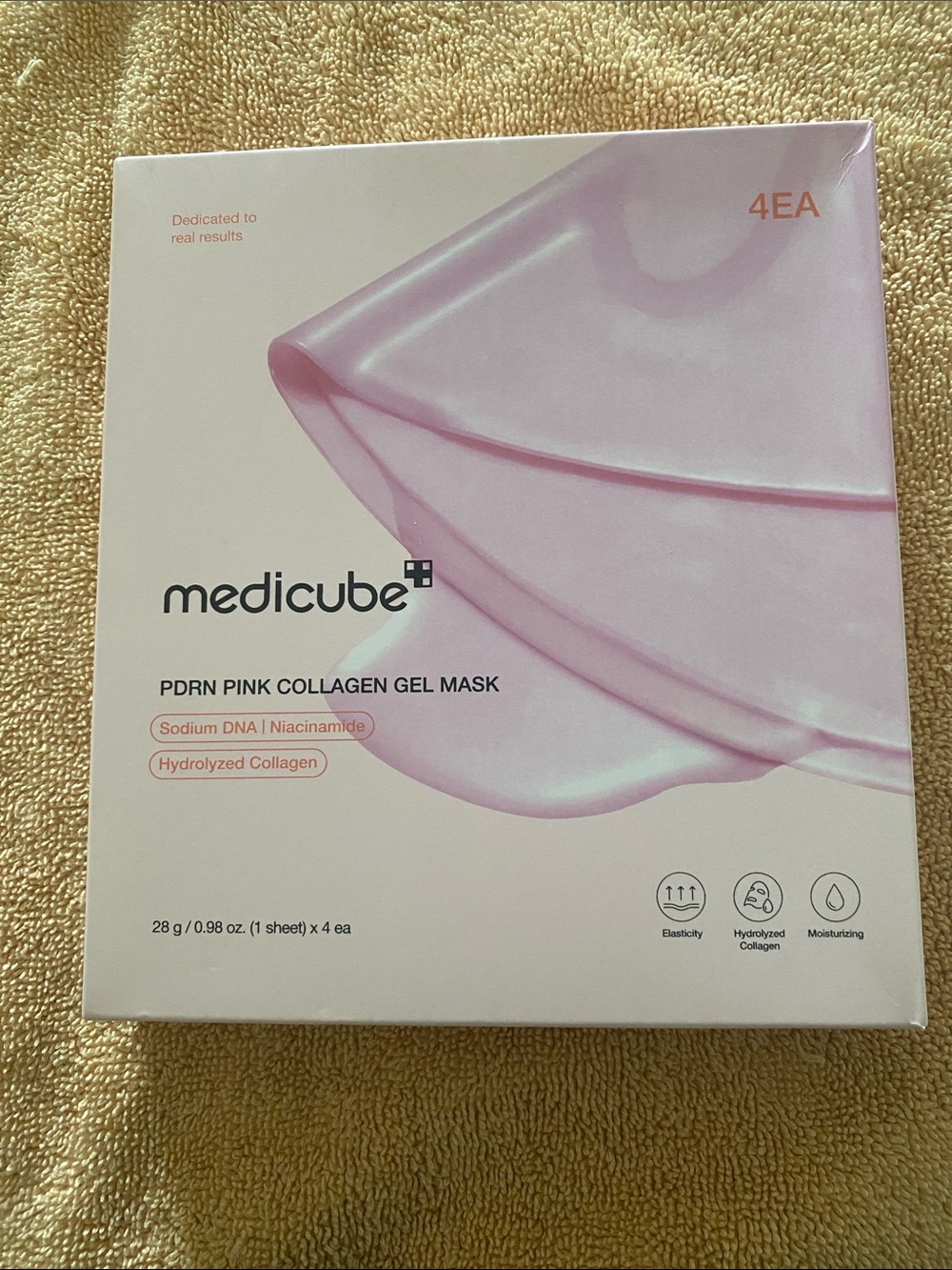 medicube PDRN Pink Collagen Gel Mask — Hydrating Pink Gel Sheet (4EA)